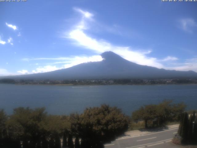 河口湖からの富士山