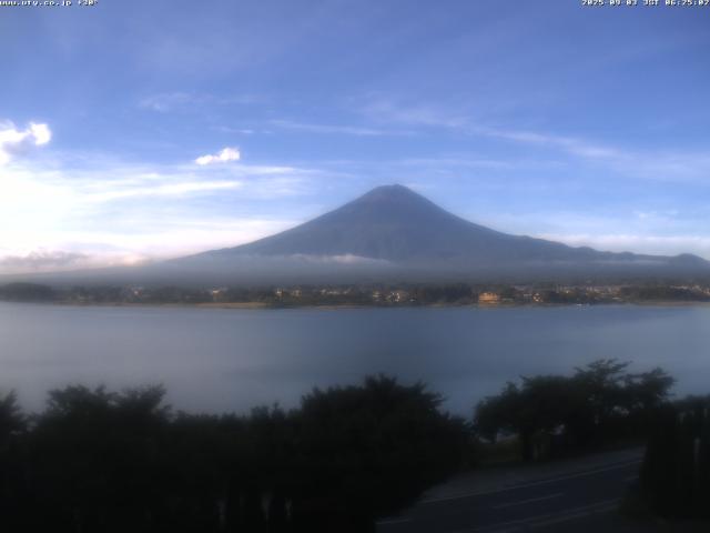 河口湖からの富士山