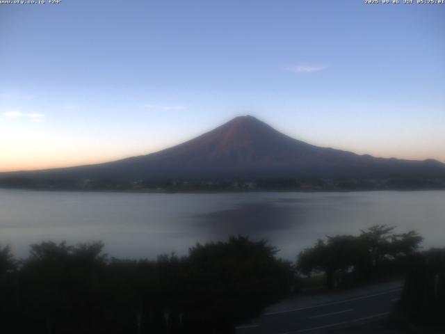 河口湖からの富士山