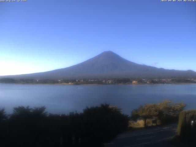 河口湖からの富士山