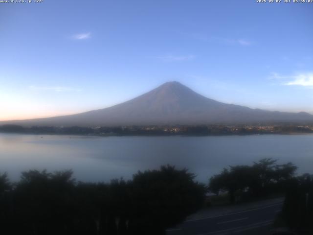 河口湖からの富士山