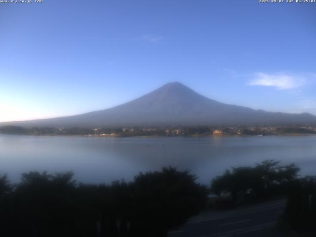 河口湖からの富士山