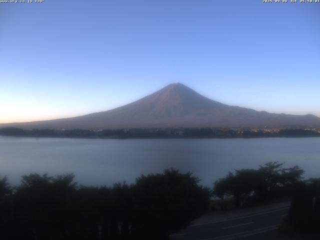 河口湖からの富士山