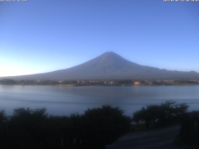 河口湖からの富士山