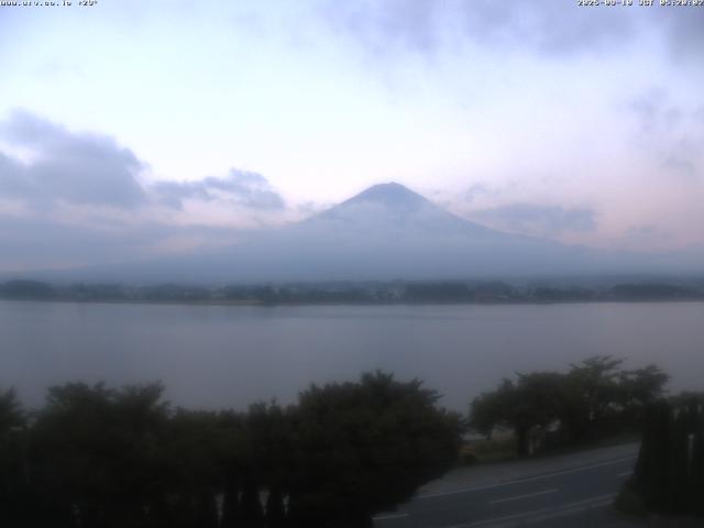 河口湖からの富士山