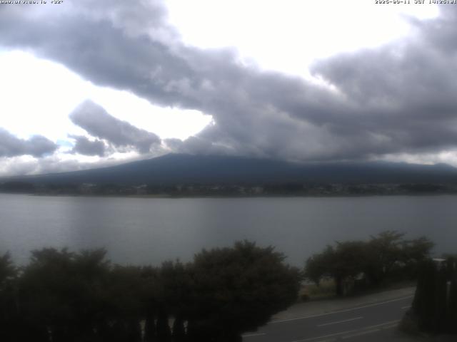 河口湖からの富士山