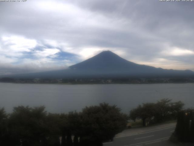 河口湖からの富士山