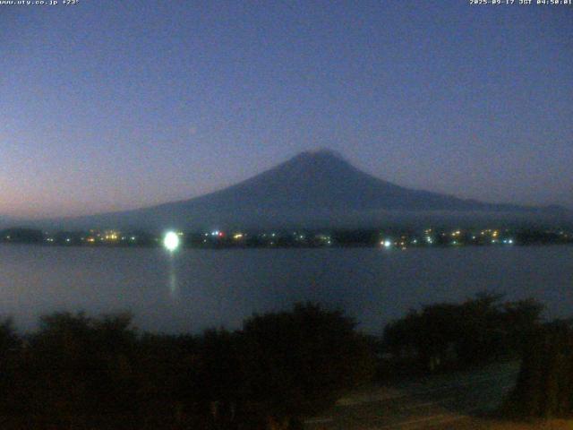 河口湖からの富士山