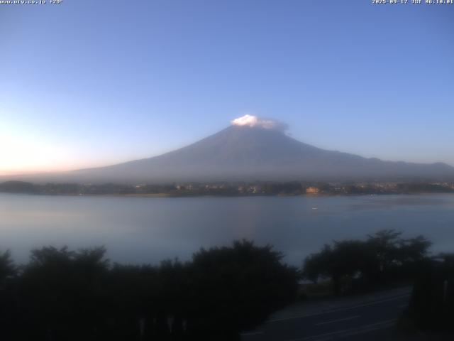 河口湖からの富士山