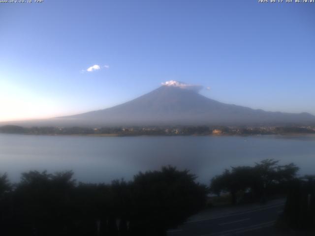 河口湖からの富士山