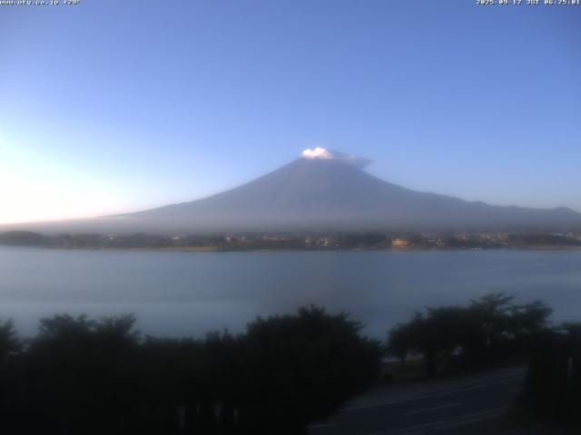 河口湖からの富士山