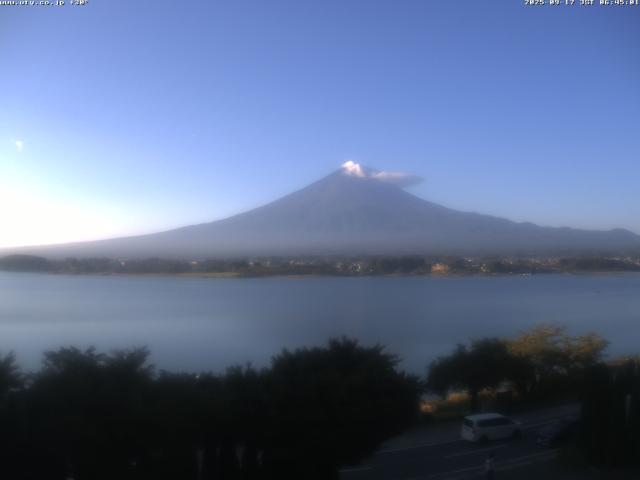 河口湖からの富士山