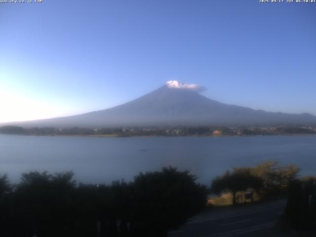 河口湖からの富士山