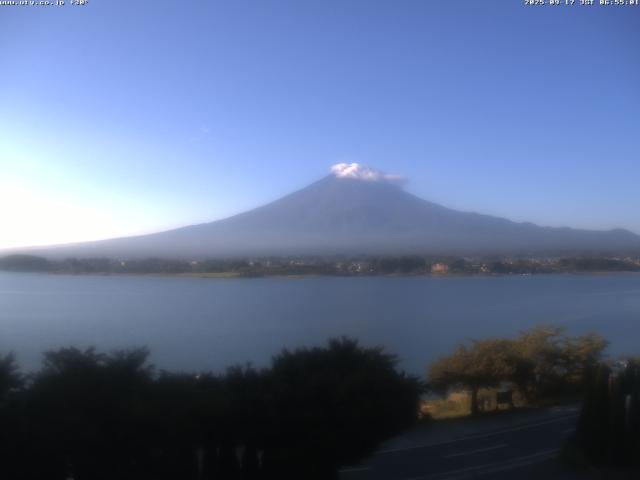 河口湖からの富士山
