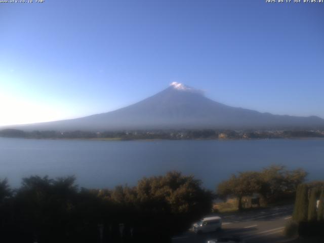 河口湖からの富士山