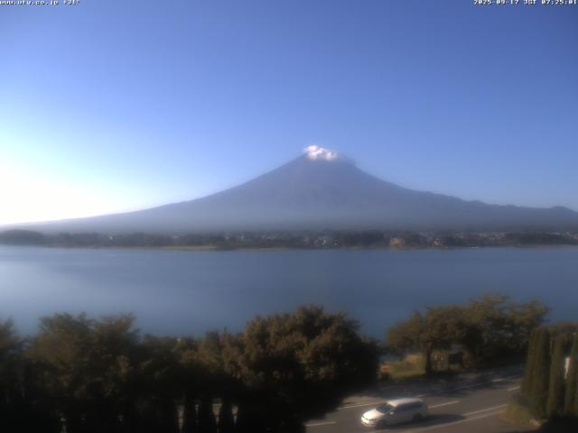 河口湖からの富士山