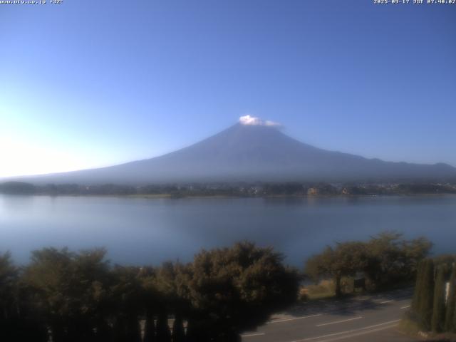 河口湖からの富士山