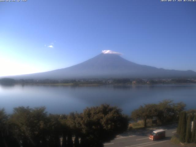 河口湖からの富士山