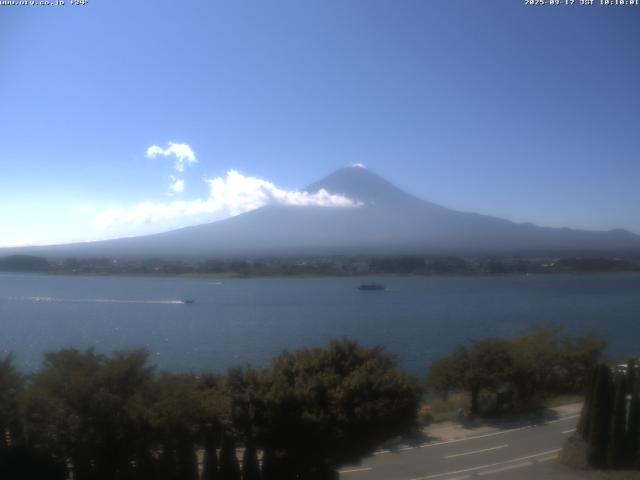 河口湖からの富士山