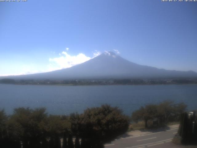河口湖からの富士山