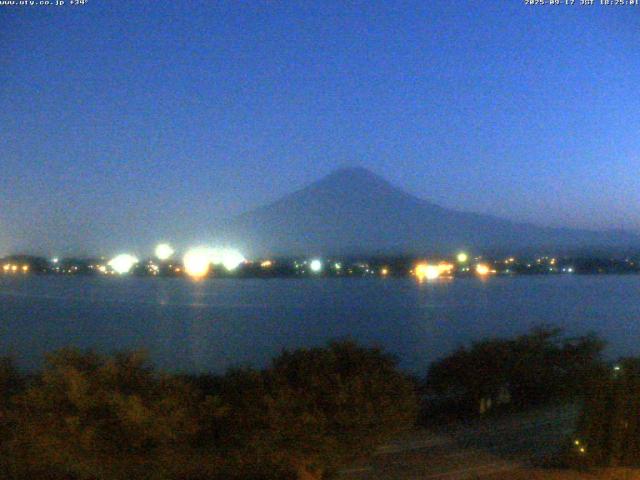 河口湖からの富士山