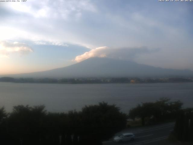 河口湖からの富士山