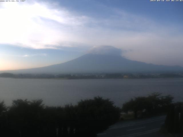 河口湖からの富士山