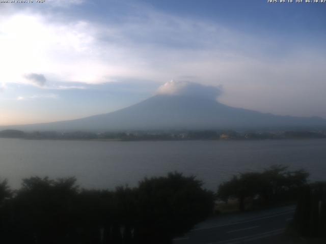 河口湖からの富士山