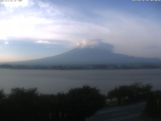 河口湖からの富士山