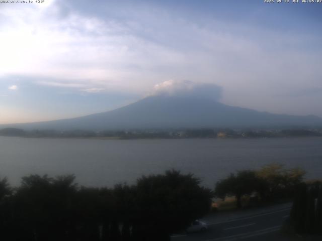 河口湖からの富士山