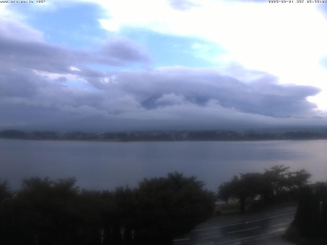 河口湖からの富士山