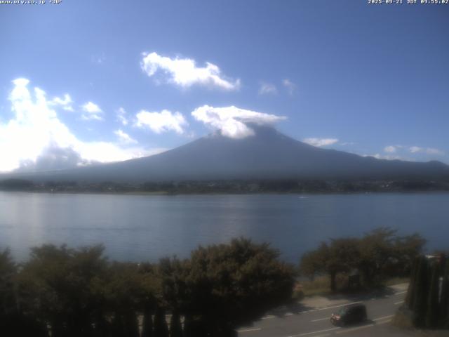 河口湖からの富士山