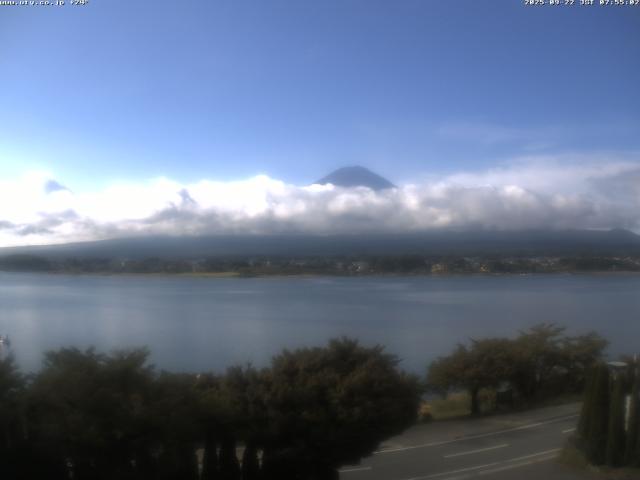 河口湖からの富士山
