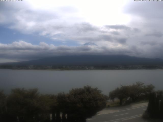 河口湖からの富士山