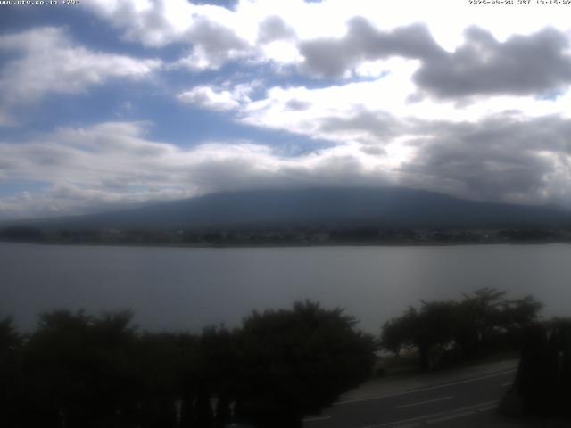 河口湖からの富士山