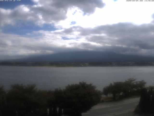 河口湖からの富士山