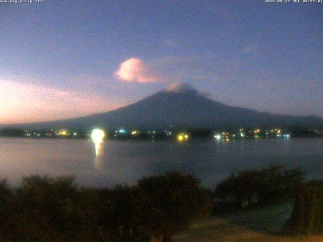 河口湖からの富士山