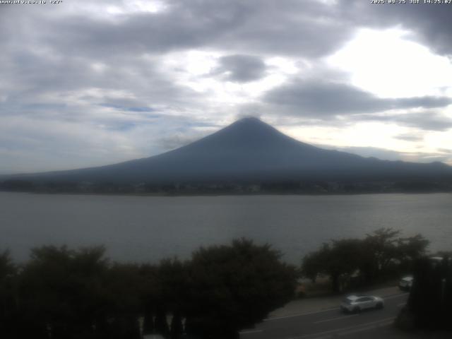 河口湖からの富士山