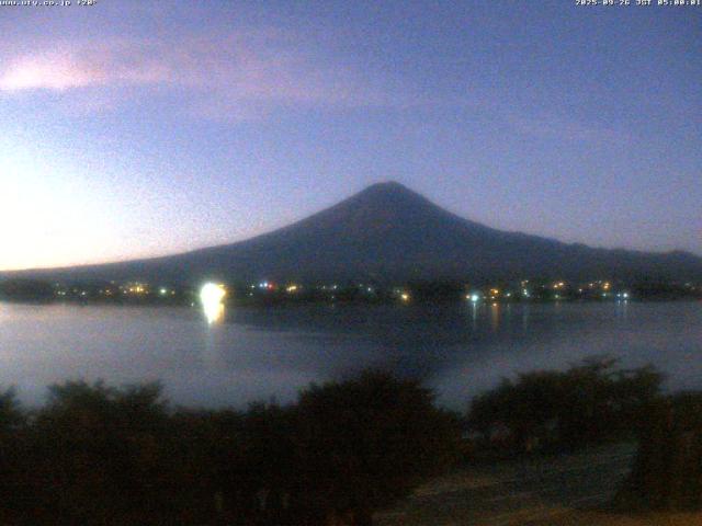 河口湖からの富士山