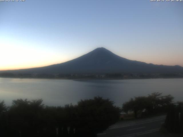 河口湖からの富士山