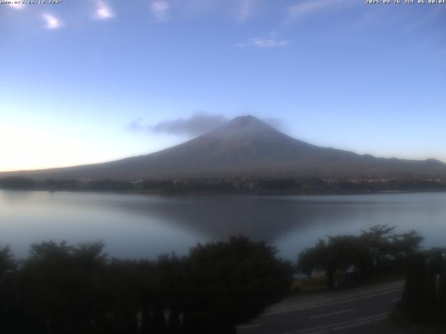 河口湖からの富士山