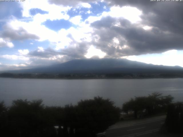 河口湖からの富士山