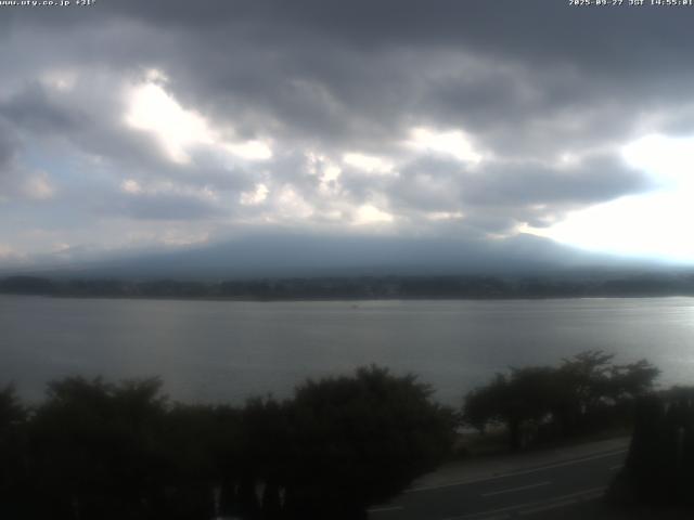 河口湖からの富士山
