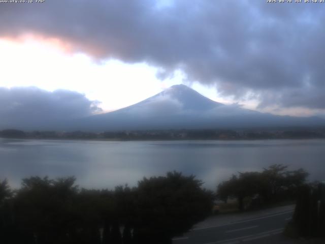 河口湖からの富士山