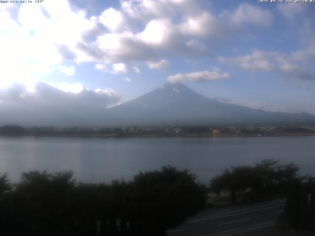 河口湖からの富士山