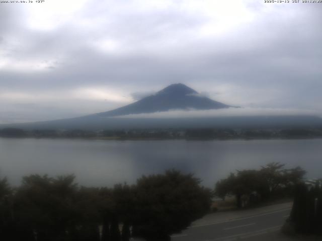 河口湖からの富士山