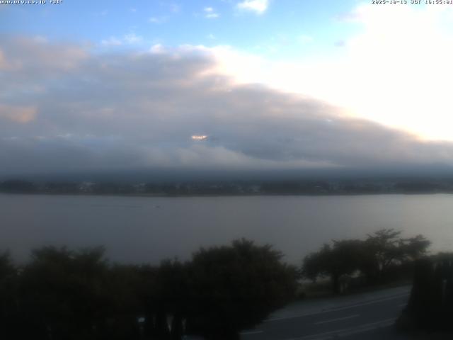 河口湖からの富士山