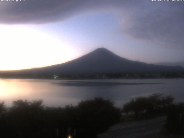 河口湖からの富士山