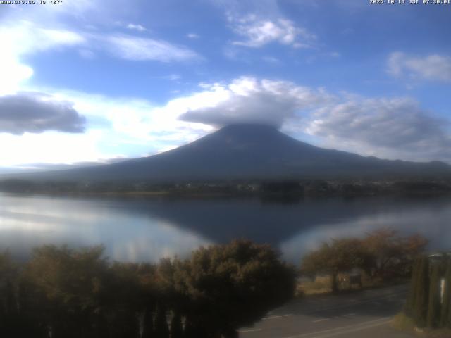 河口湖からの富士山