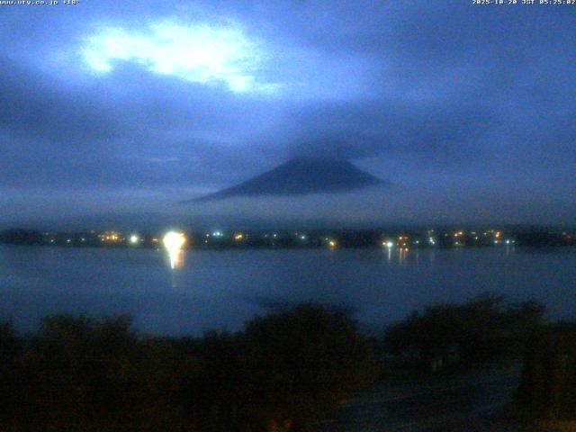 河口湖からの富士山